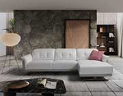 Bianco Leather Sectional Sofa EF Sophia