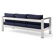 Silver Sofa Alluminm MW Coast