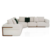 Off White Sectional Sofa VG Solomon