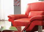 Red Nicole leather sofa  set