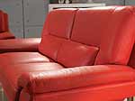 Red Nicole leather sofa  set