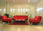 Red Nicole leather sofa  set