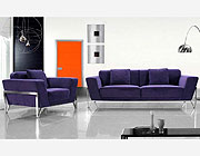 Fabric Purple Sofa Set VG Vogue