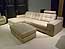 Fiore Sofa Sectional Italian Leather - Beige