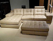 Fiore Sofa Sectional Italian Leather - Beige