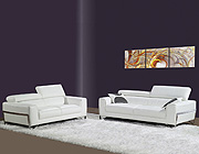 Cindy white leather sofa BL 12